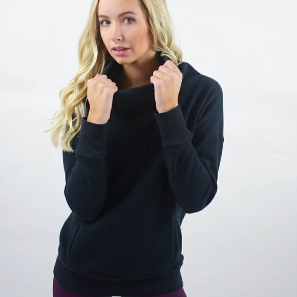 ZYIA Tops - ✨HOST PICK✨ EUC  - Zyia Black Oh So Soft Hoodie - Size M